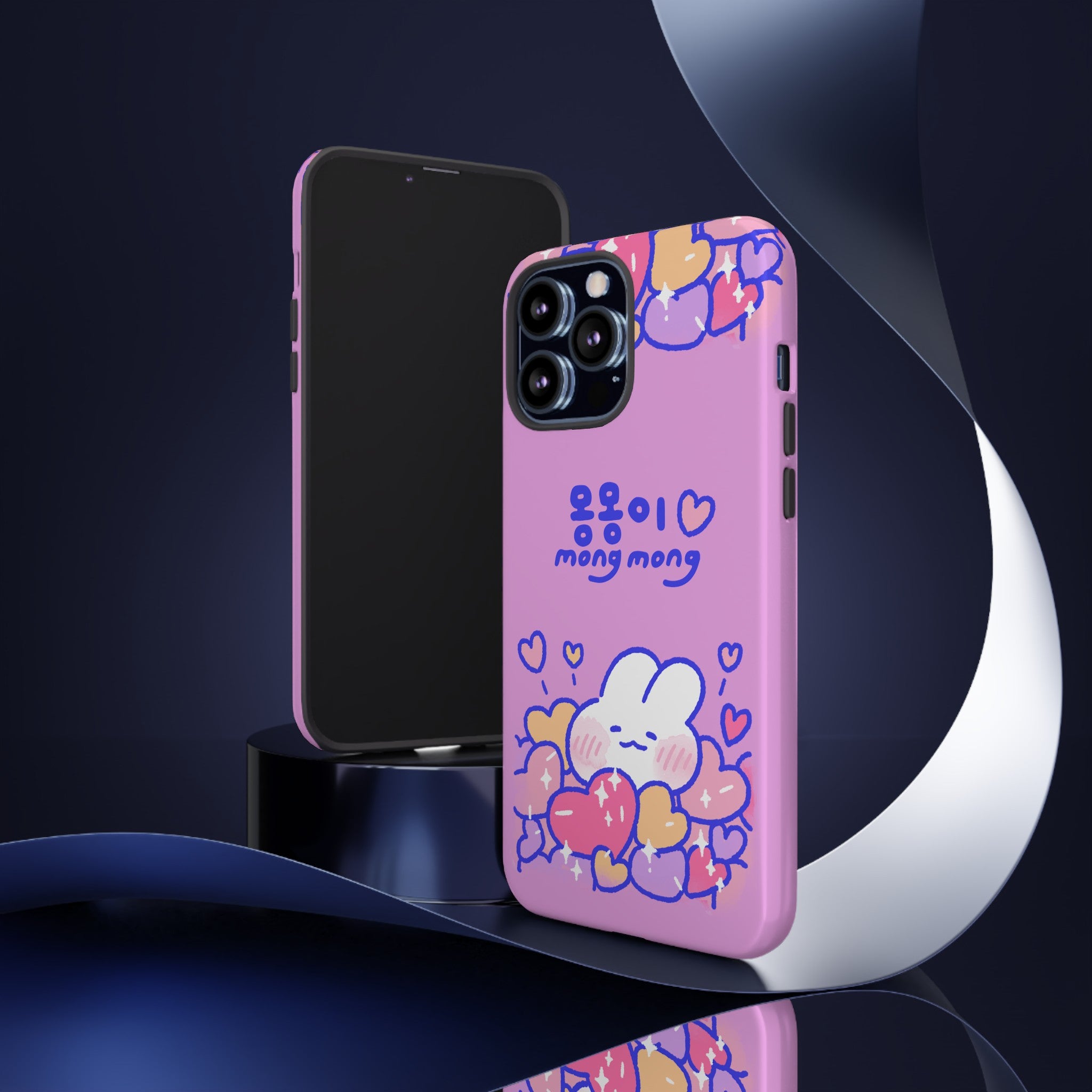Lovely Mong Mong Heart Bath Phone Case